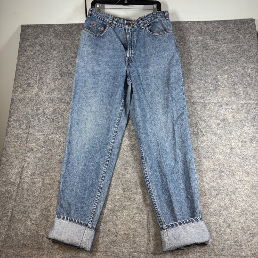 Vintage Levi’s 533 90s Denim Jeans Blue Straight Leg Size 28 Light Wash Relaxed - Picture 3 of 16